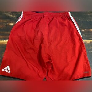 Red Adidas Adizero Workout Shorts
